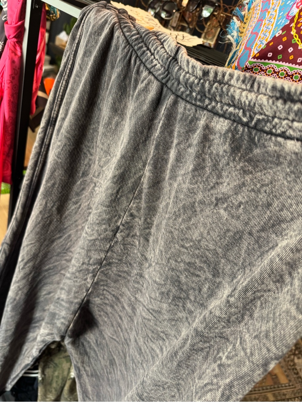 Three Bird Nest Heather Gray Drawstring Lounge Pants - Picture 7 of 11